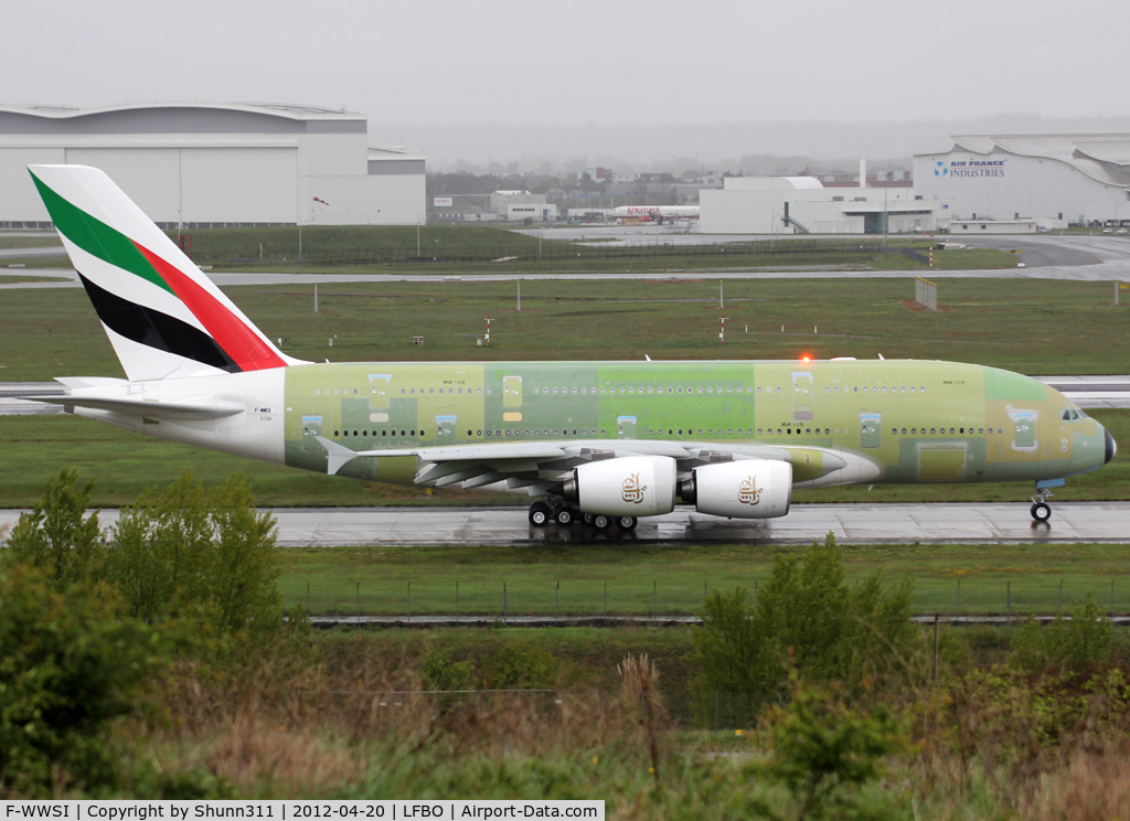 F-WWSI, 2012 Airbus A380-861 C/N 0108, C/n 0108 - For Emirates as A6-EEA