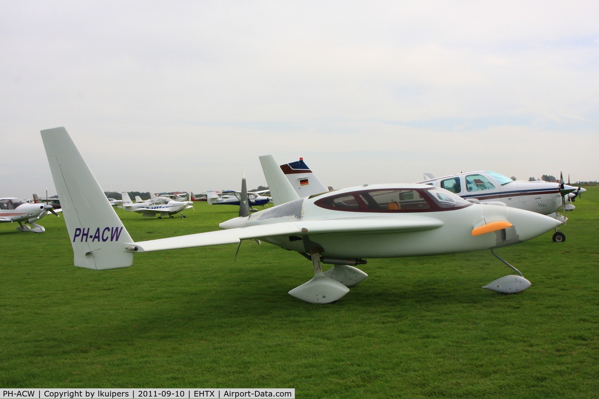 PH-ACW, 2001 Velocity Velocity 173 Elite FG C/N DM0066, At the 3rd Light Aircraft Fly-in on Texel Airport in September 2011