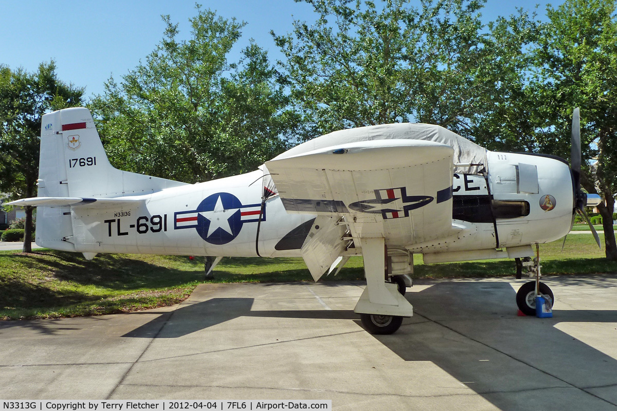 N3313G, 1953 North American T-28A Trojan C/N 174-544, At Spruce Creek Airpark , Florida