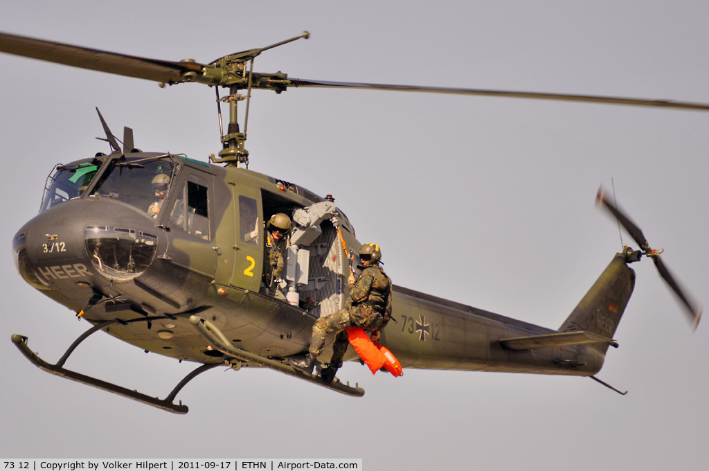 73 12, Bell (Dornier) UH-1D Iroquois (205) C/N 8432, at Niederstetten