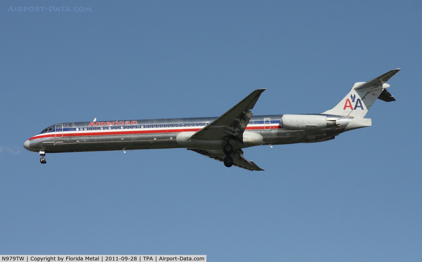 N979TW, 1999 McDonnell Douglas MD-83 (DC-9-83) C/N 53629, American MD-83