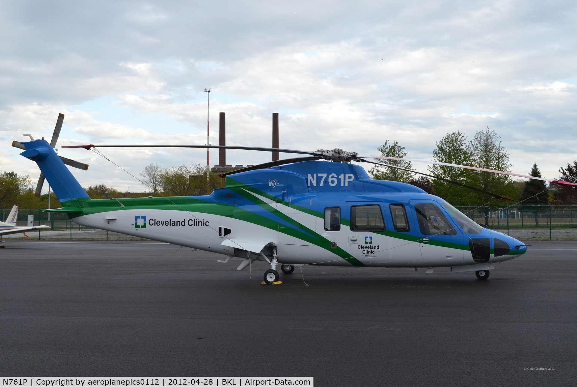 N761P, 2005 Sikorsky S-76C C/N 760588, N761P, seen in the Cleveland Clinic's new Lifeflight colors.