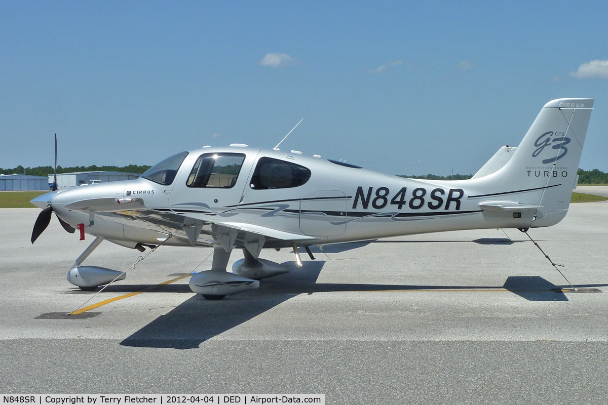 N848SR, 2007 Cirrus SR22 C/N 2836, At Deland Airport, Florida
