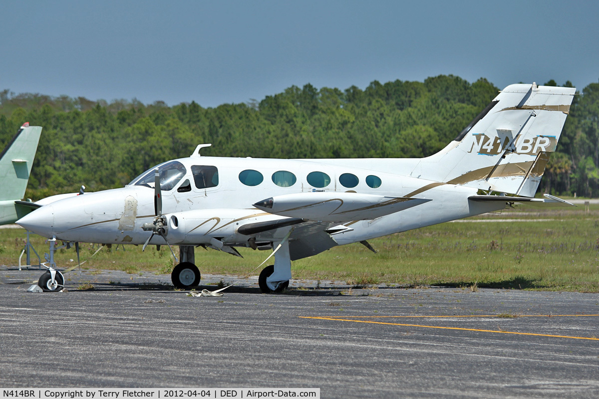 N414BR, 1973 Cessna 414 Chancellor C/N 414-0392, At Deland Airport, Florida