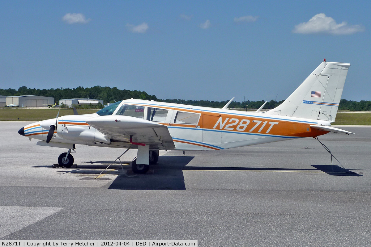 N2871T, 1972 Piper PA-34-200 C/N 34-7250178, At Deland Airport, Florida
