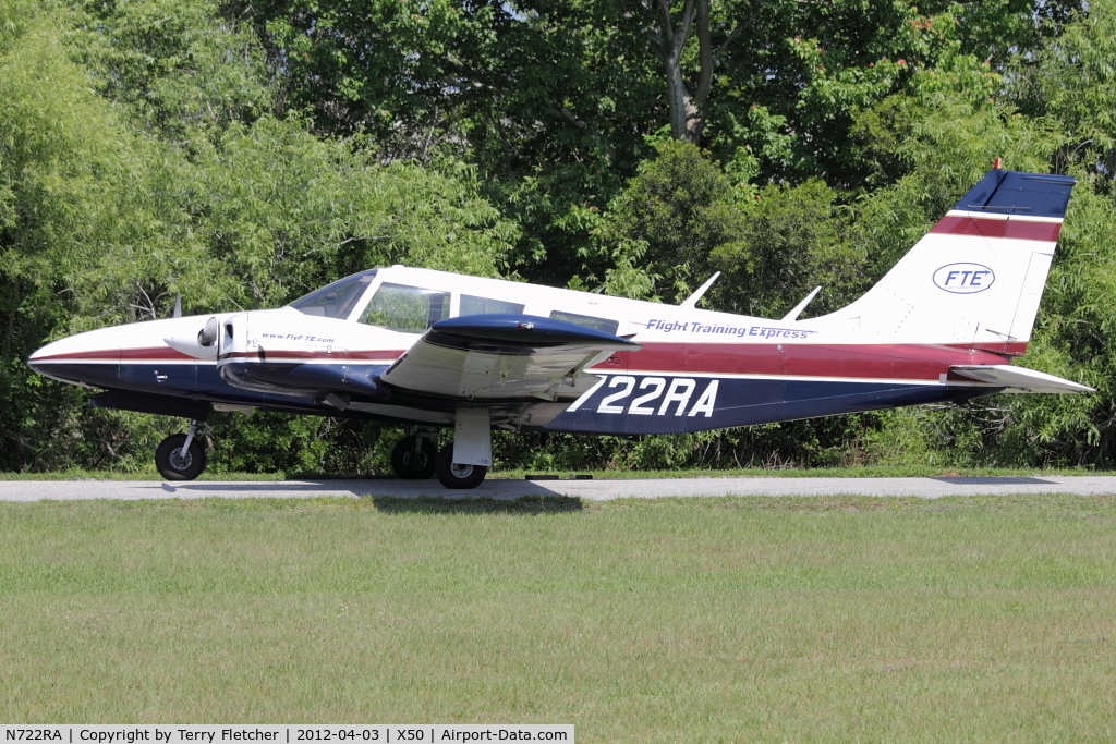 N722RA, 1972 Piper PA-34-200 C/N 34-7250352, At Massey Ranch Airpark , Florida
