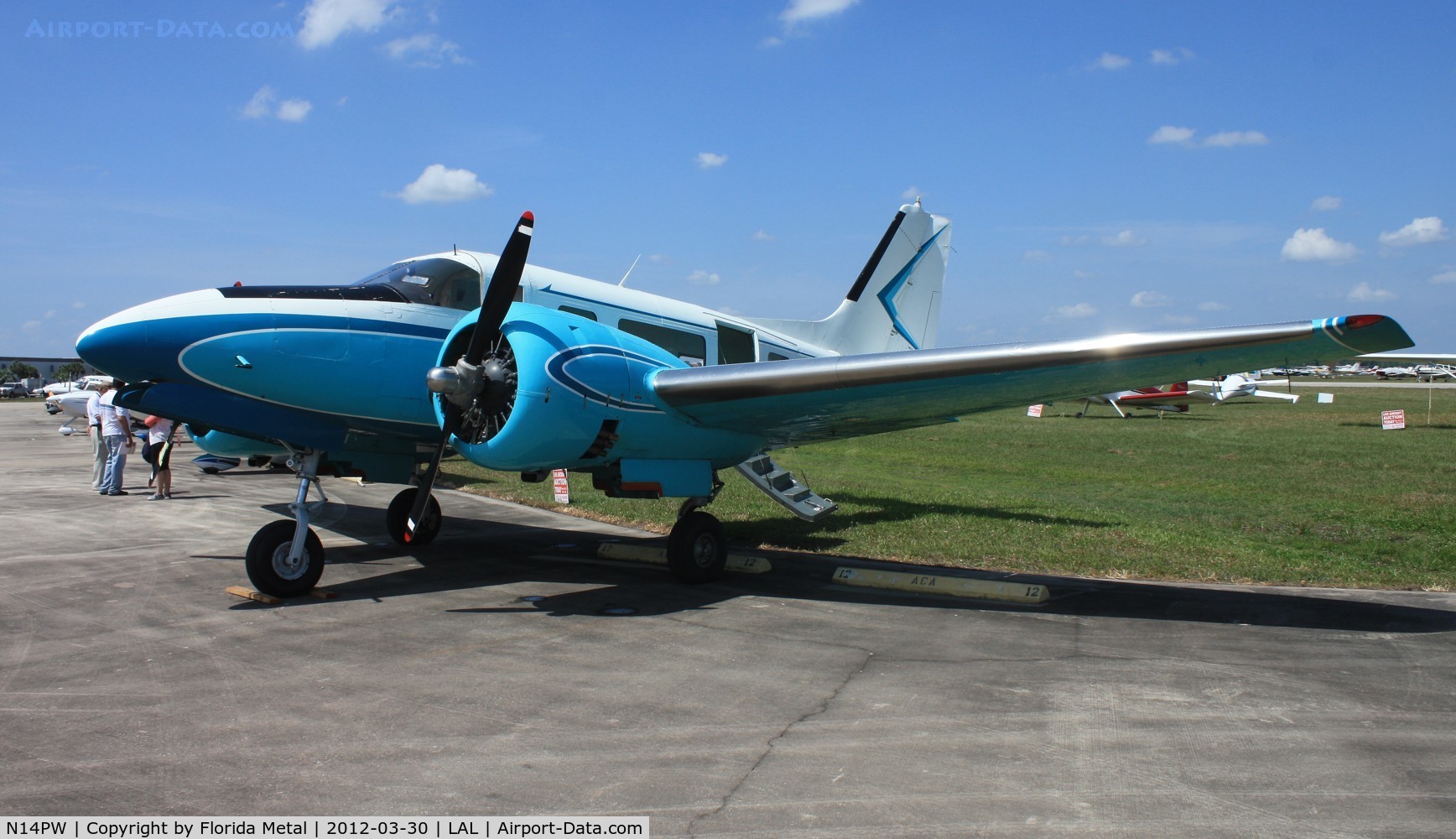 N14PW, 1951 Beech C-45H Expeditor C/N AF-314, Single tail Beech 18/C-45