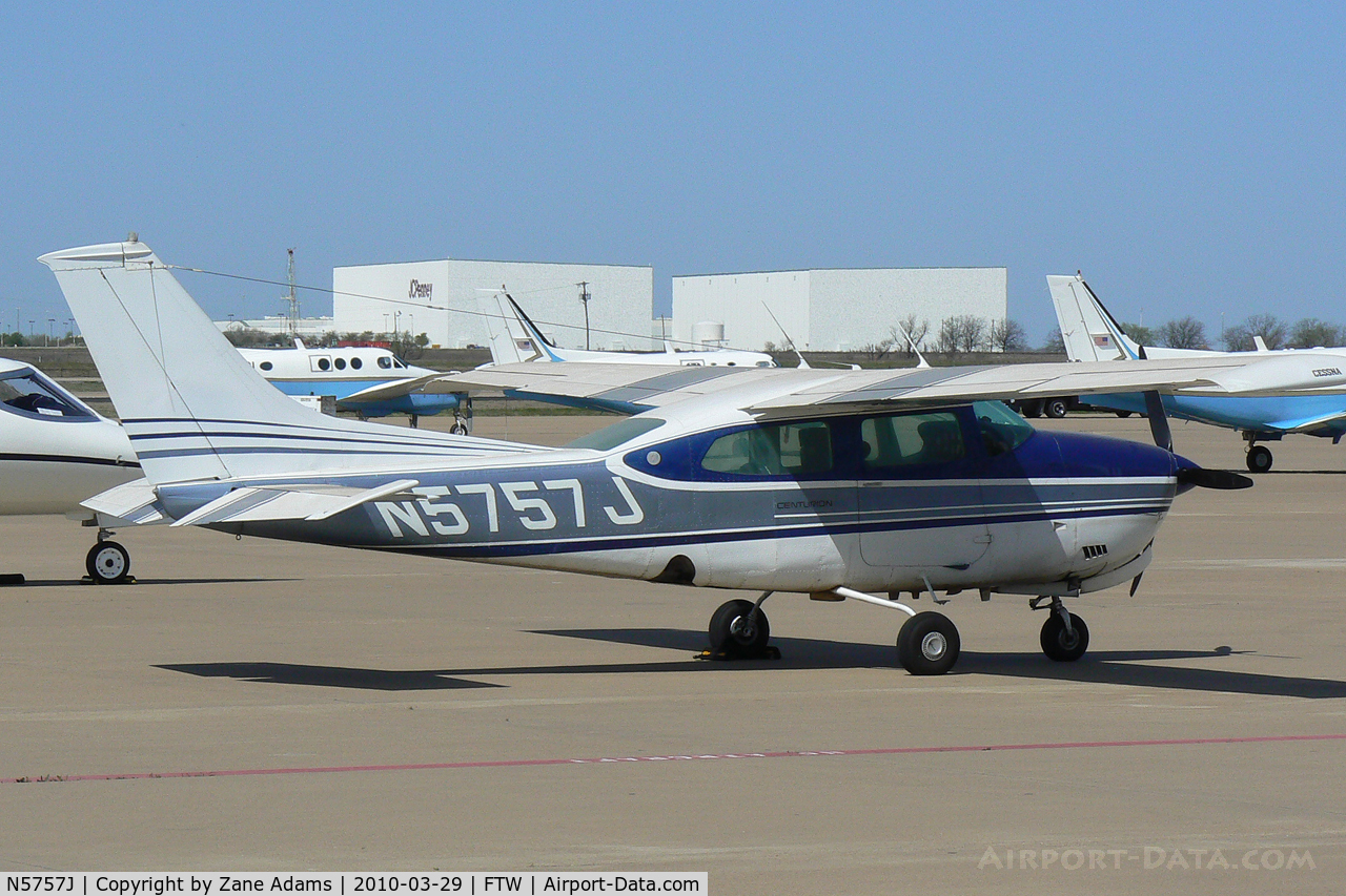 N5757J, 1971 Cessna 210K Centurion C/N 21059457, At Alliance Airport - Fort Worth, TX