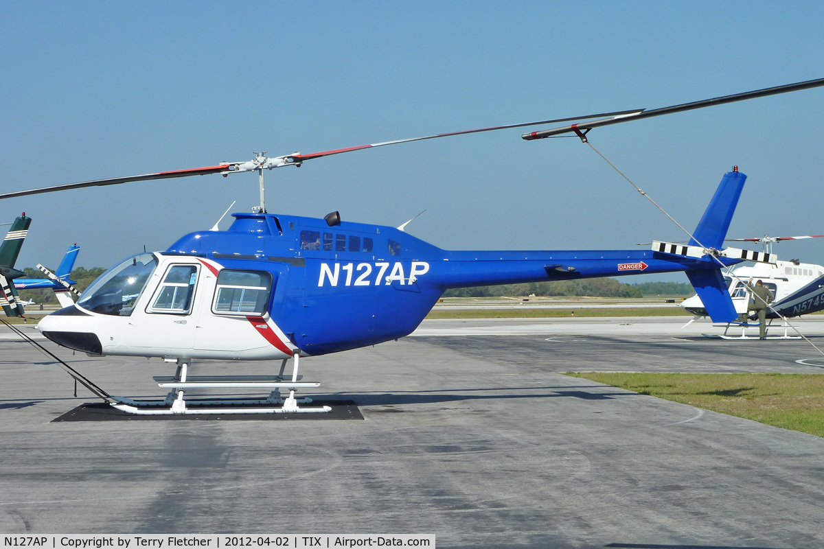N127AP, Bell 206B JetRanger III C/N 4460, At Space Coast Regional Airport , Florda