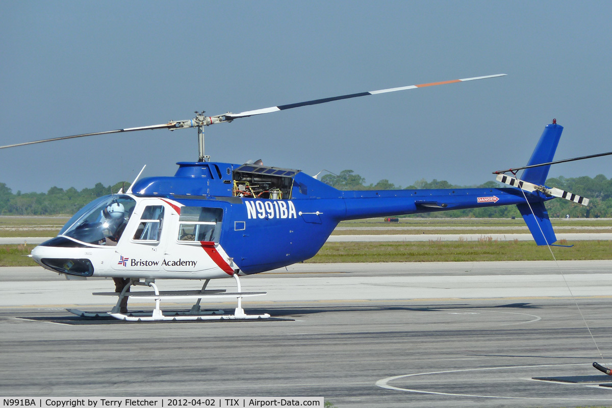 N991BA, 1967 Bell 206B JetRanger II C/N 70, At Space Coast Regional Airport , Florida
