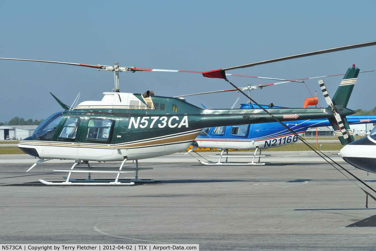 N573CA, 1975 Bell 206B JetRanger C/N 1785, At Space Coast Regional Airport , Florida