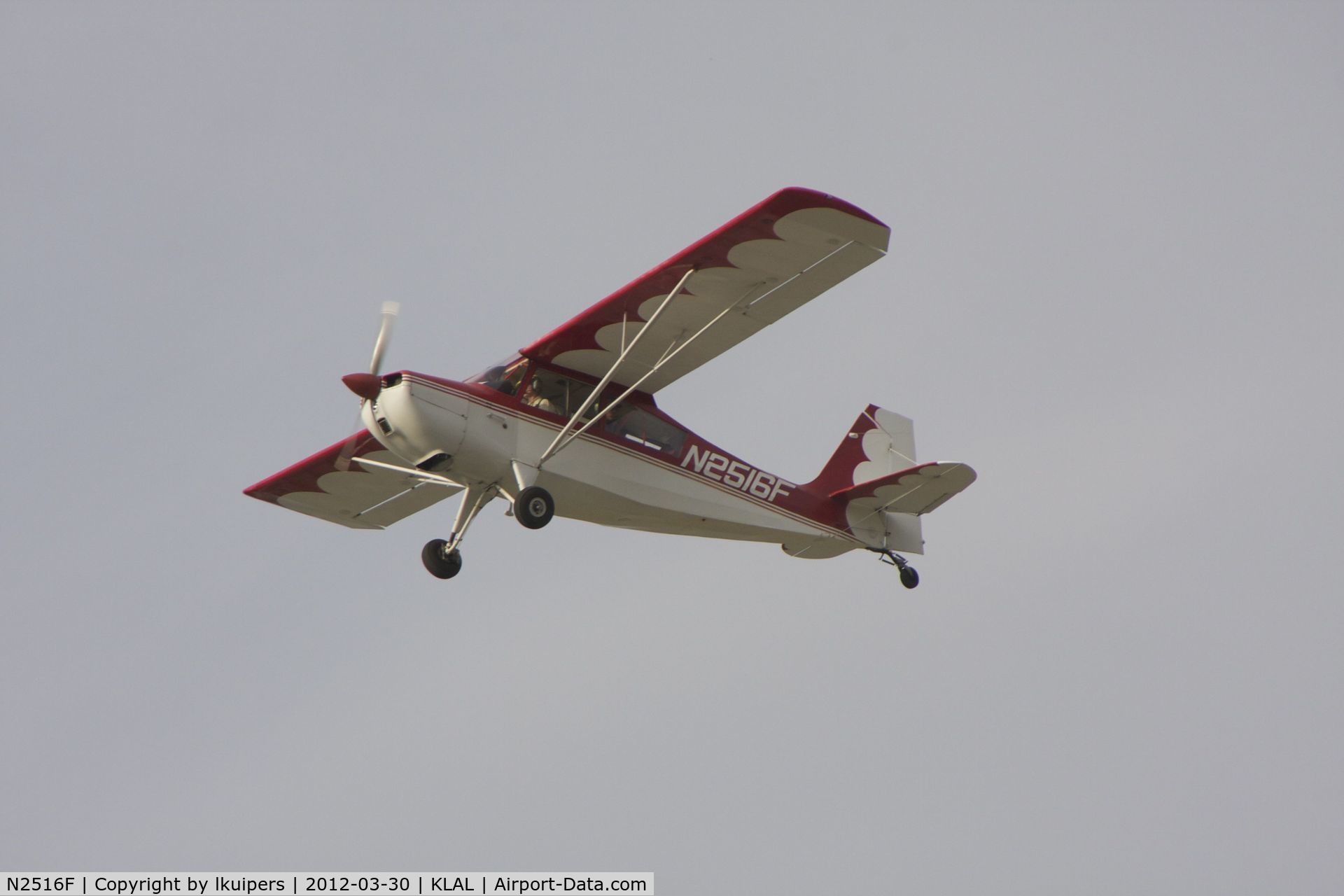 N2516F, 1965 Champion 7ECA Citabria C/N 7ECA-133, In take off at Sun'n Fun 2012