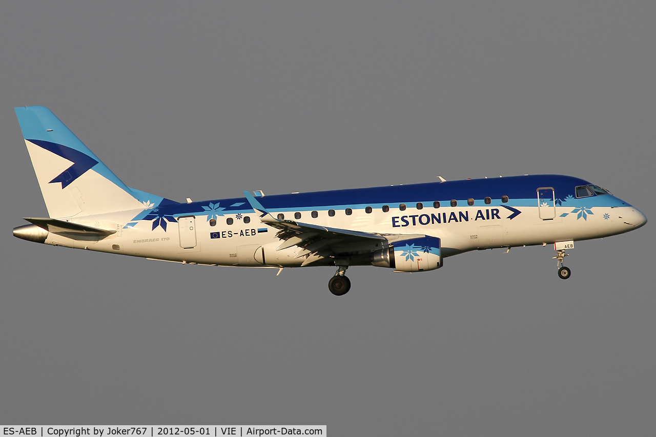 ES-AEB, 2005 Embraer 170LR (ERJ-170-100LR) C/N 17000106, Estonian Air