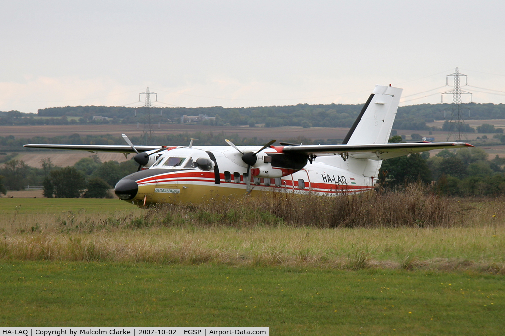 HA-LAQ, 1984 Let L-410UVP Turbolet C/N 841332, Let L-410UVP Turbolet, Sibson Airfield, Peterborough UK October 2007.