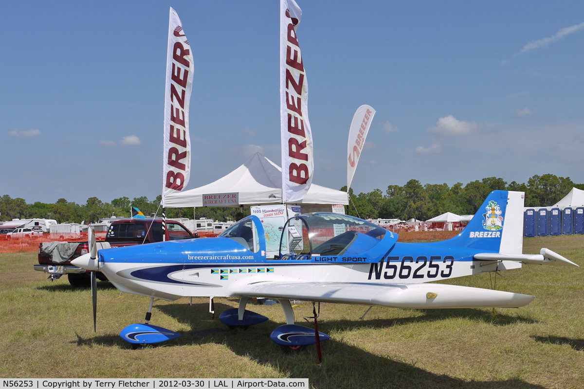 N56253, 2007 Breezer Light Sport Aircraft C/N 005LSA, At 2012 Sun N Fun at Lakeland , Florida