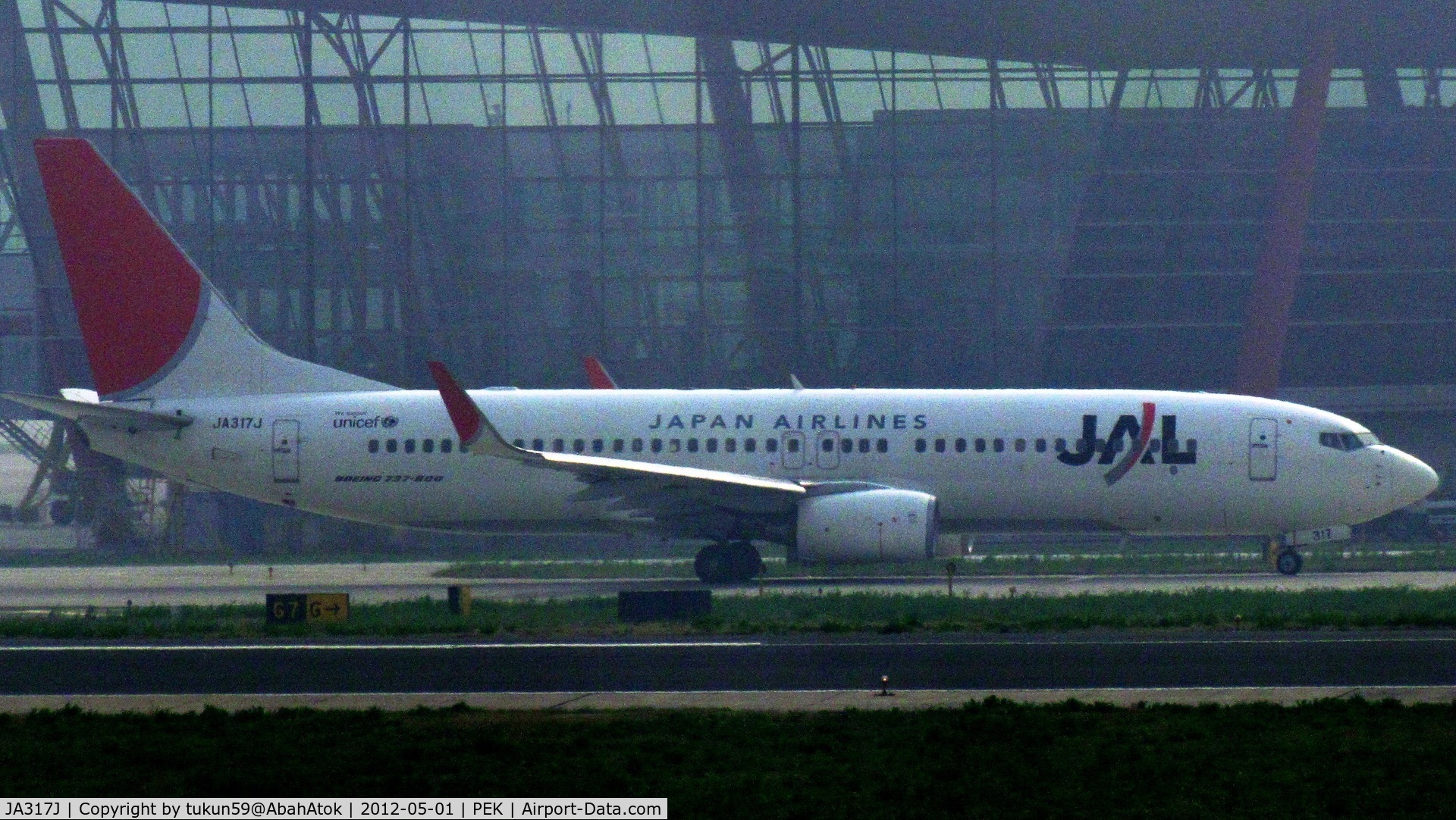 JA317J, 2009 Boeing 737-846 C/N 35346, Japan Airlines - JAL