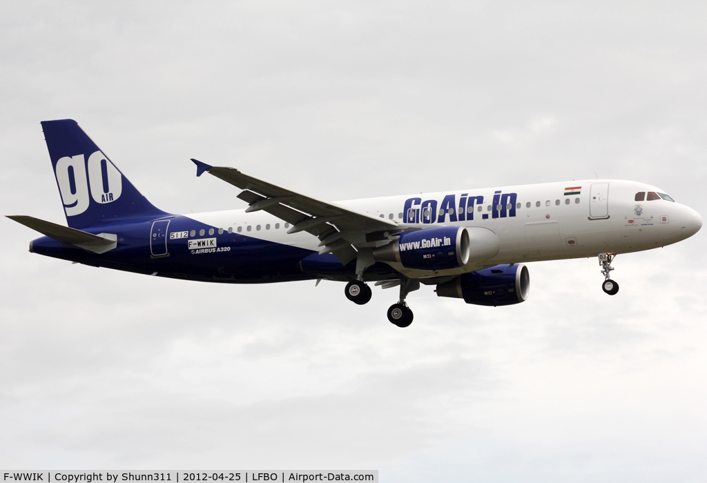 F-WWIK, 2012 Airbus A320-214 C/N 5112, C/n 5112 - To be VT-GOJ
