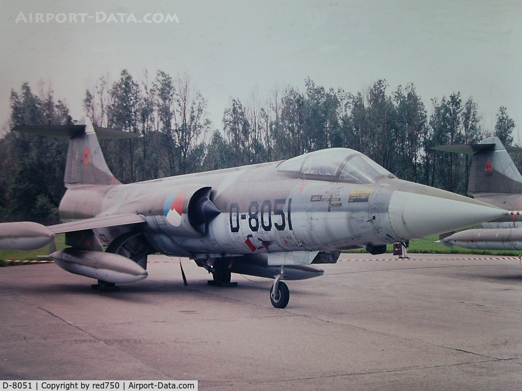 D-8051, Lockheed F-104G Starfighter C/N 683-8051, Photograph by Edwin van Opstal with permission. Scanned from a color slide.