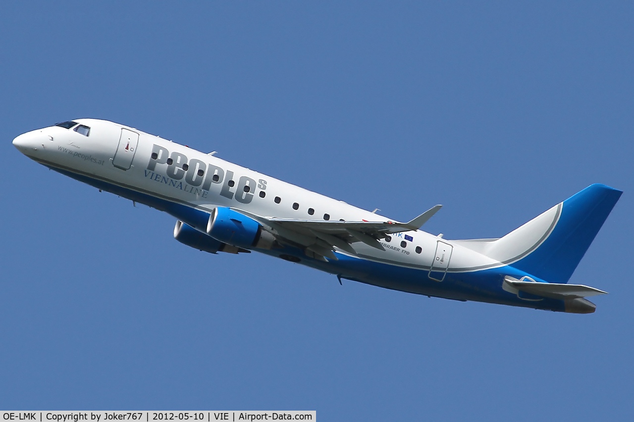 OE-LMK, 2006 Embraer 170LR (ERJ-170-100LR) C/N 17000150, People's Viennaline