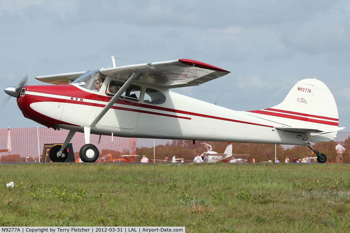 N9277A, 1949 Cessna 170A C/N 19038, At 2012 Sun N Fun