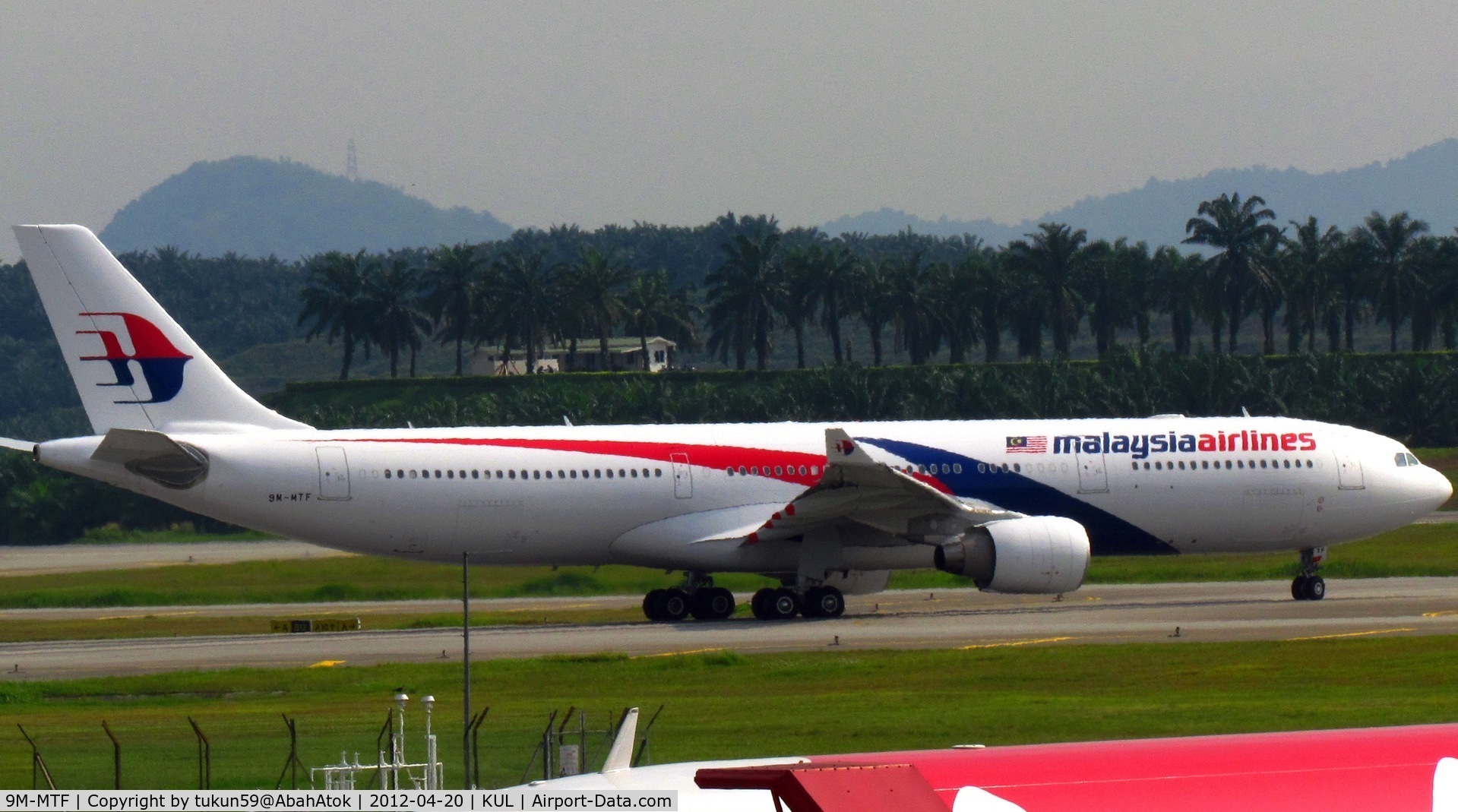 9M-MTF, 2012 Airbus A330-323X C/N 1281, Malaysia Airlines