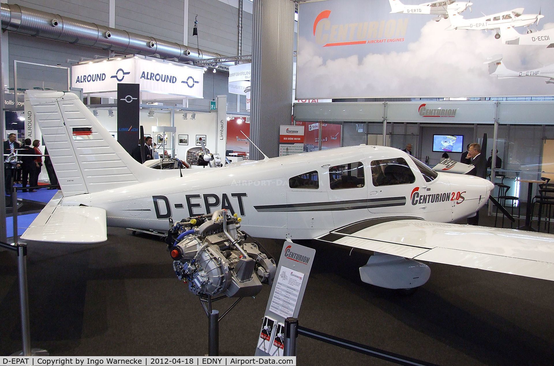 D-EPAT, Piper PA-28-161 Warrior ll C/N 28-42084, Piper PA-28-161 Cherokee Warrior III at the Aero 2012, Friedrichshafen
