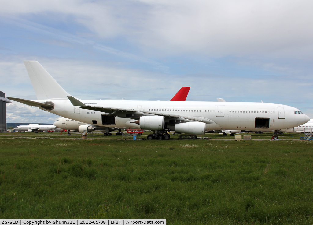 ZS-SLD, 1993 Airbus A340-211 C/N 019, Scrapping prcess is now engaged...