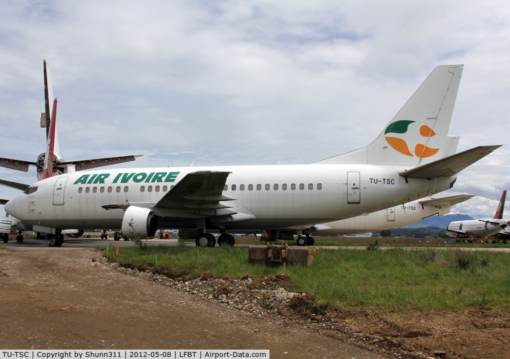 TU-TSC, 1990 Boeing 737-522 C/N 25001, Stored since March, 2011... Future uncertain...
