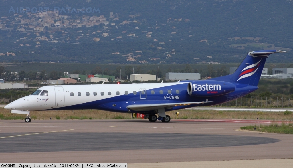 G-CGMB, 2000 Embraer ERJ-135ER (EMB-135ER) C/N 145189, Taxiing from Milan Malpensa MXP