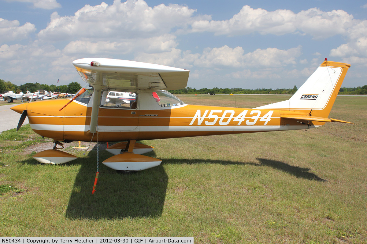 N50434, 1968 Cessna 150H C/N 15069301, At Gilbert Airport ,Winter Haven , Florida