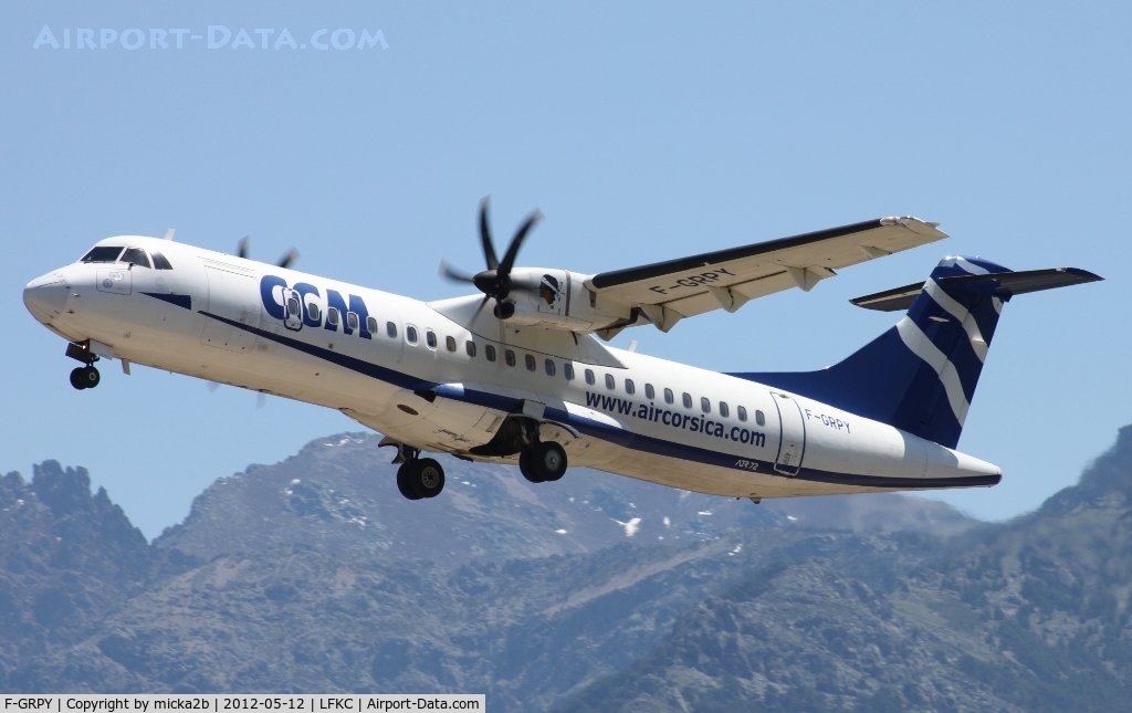 F-GRPY, 2007 ATR 72-500 C/N 742, Take off at 36 for Nice Cote d'Azur