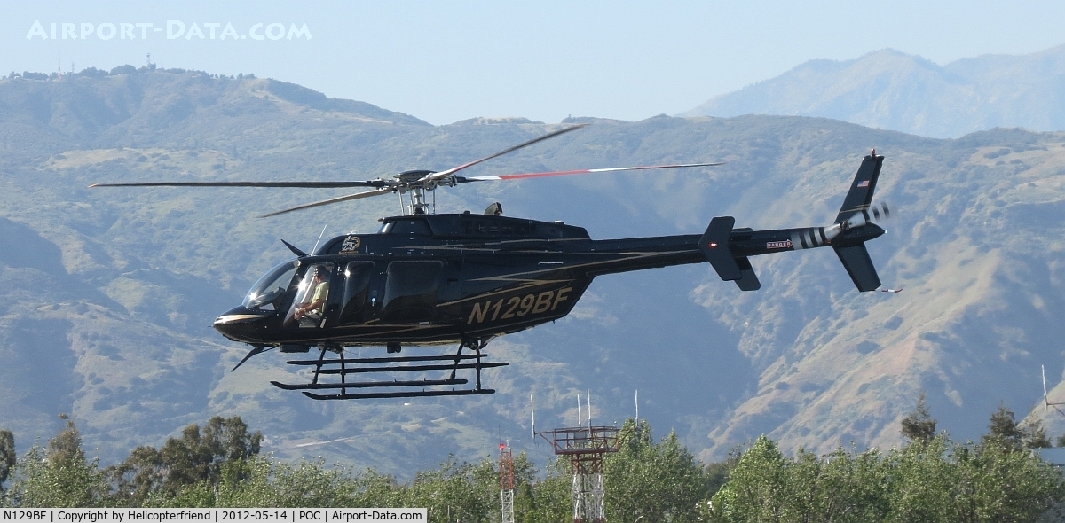 N129BF, 2007 Bell 407 C/N 53756, Powering up for lift off