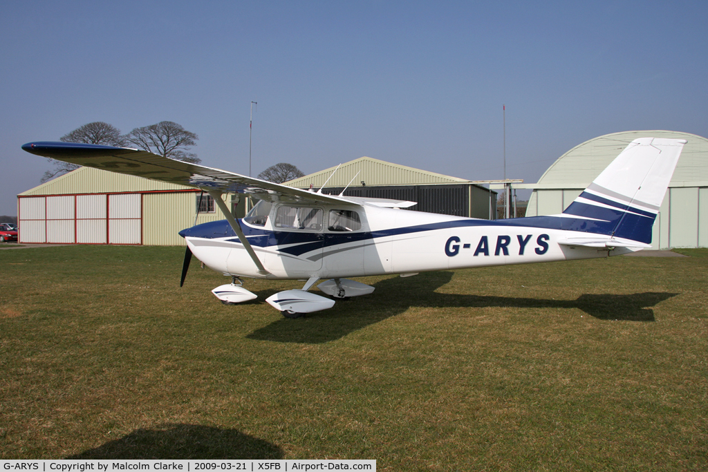 G-ARYS, 1962 Cessna 172C C/N 17249291, Cessna 172C Skyhawk, Fishburn Airfield, March 2009.
