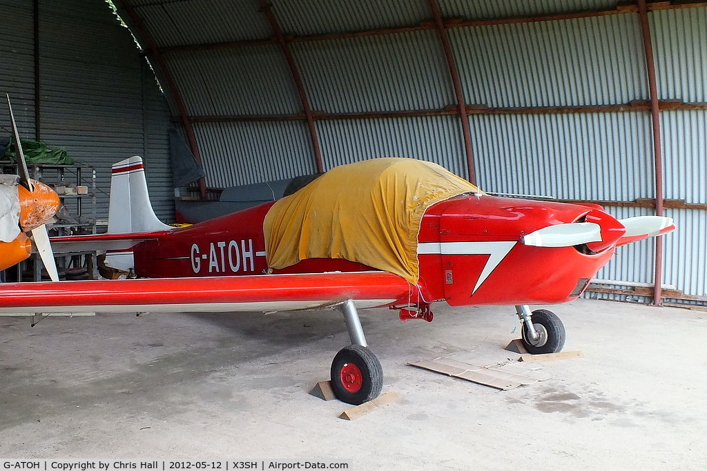 G-ATOH, 1966 Rollason Druine D-62B Condor C/N RAE/612, at Streethay Farm Airfield