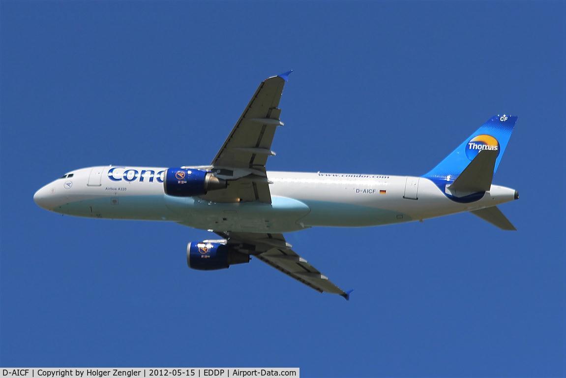 D-AICF, 1998 Airbus A320-212 C/N 0905, Condor flight 2102 has left LEJ 20 seconds ago on rwy 26R....