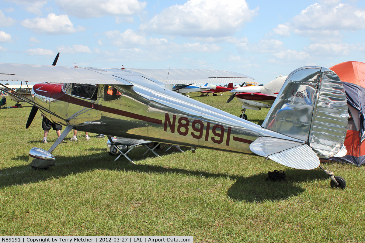 N89191, 1946 Cessna 140 C/N 8205, At 2012 Sun N Fun