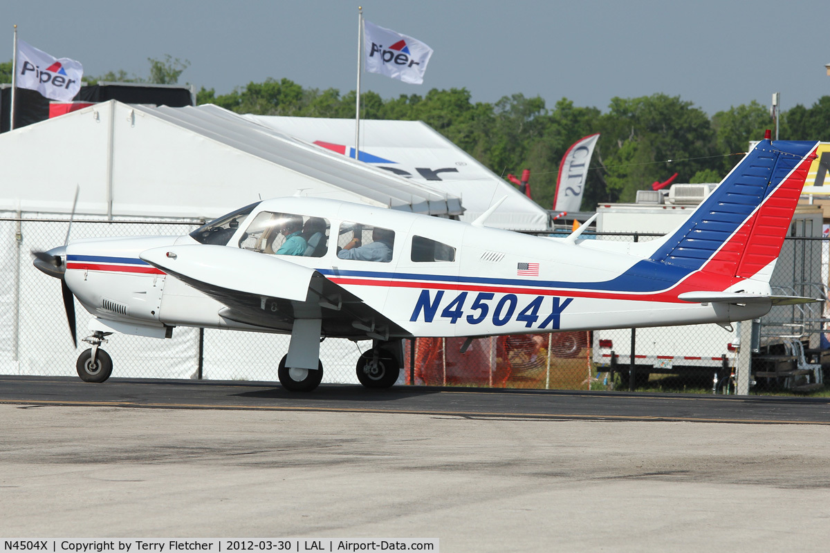 N4504X, 1975 Piper PA-28R-200 C/N 28R-7635065, At 2012 Sun N Fun