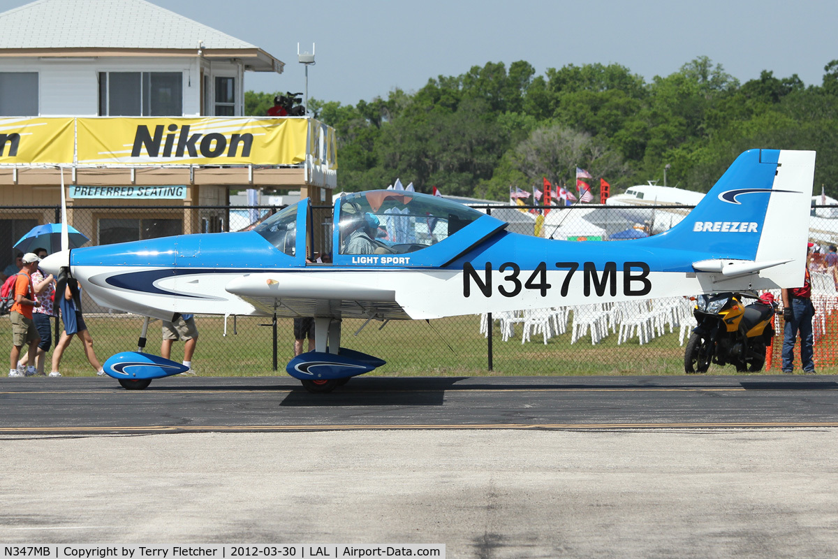 N347MB, 2008 Breezer Light Sport Aircraft C/N 008LSA, At 2012 Sun N Fun