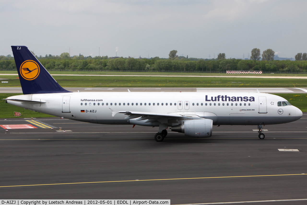 D-AIZJ, 2010 Airbus A320-214 C/N 4449, DLH081 Dusseldorf to Frankfurt, Rhein-Main (FRA)