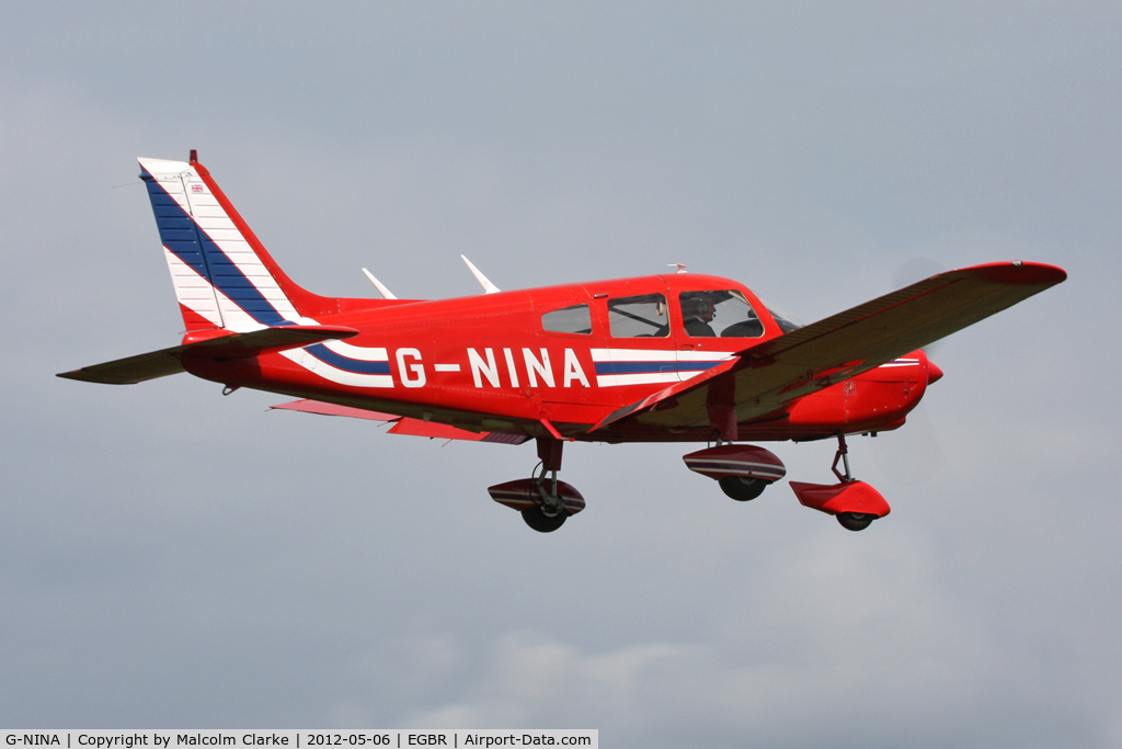 G-NINA, 1977 Piper PA-28-161 Cherokee Warrior II C/N 28-7716162, Piper PA-28-161 at Breighton Airfield's 2012 May-hem Fly-In.