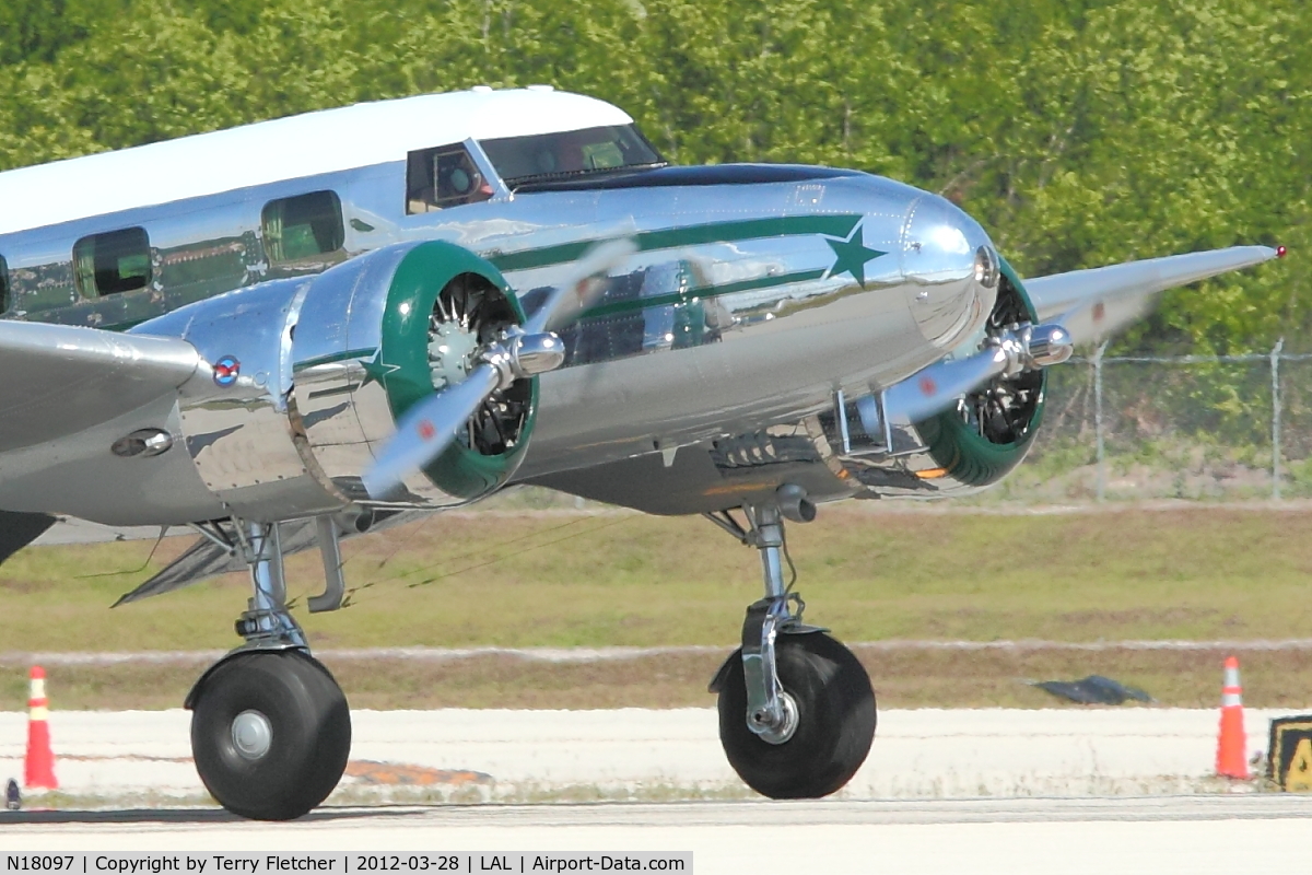 N18097, 1938 Lockheed 12A Electra Junior C/N 1250, At 2012 Sun N Fun