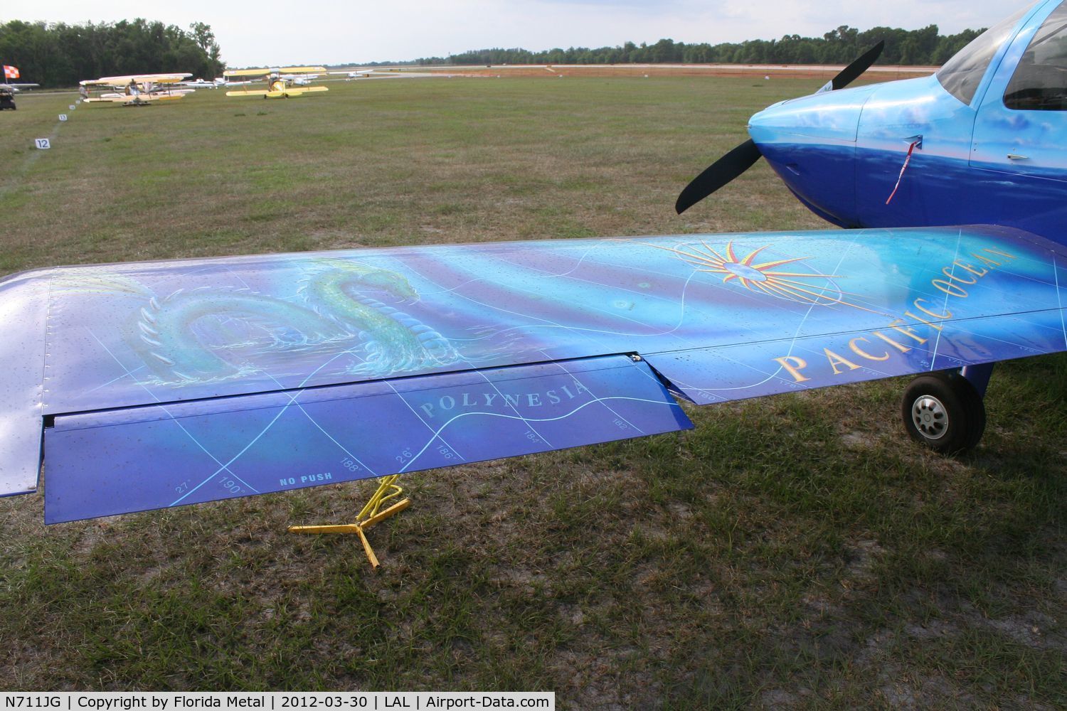 N711JG, Vans RV-10 C/N 40572, Even the wings are painted