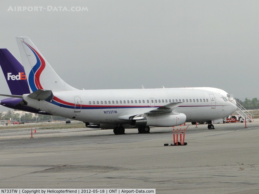 N733TW, 1982 Boeing 737-2H4 C/N 22732, Parked near the FED EX over flow parking area