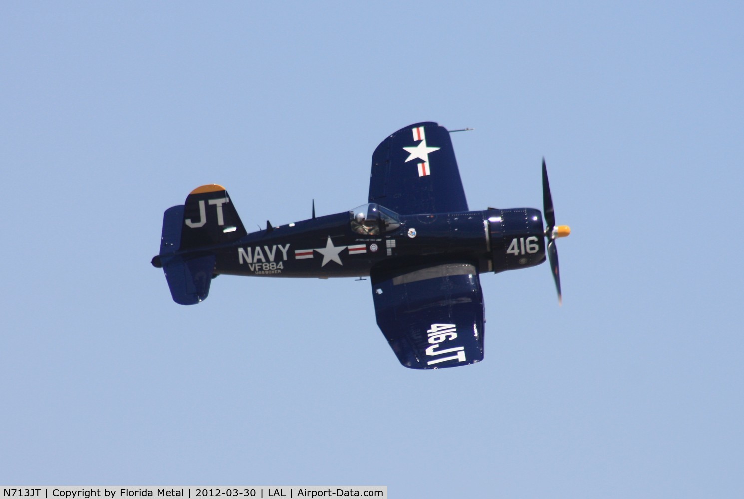 N713JT, 1945 Vought F4U-4B Corsair C/N 97143, F4U Corsair