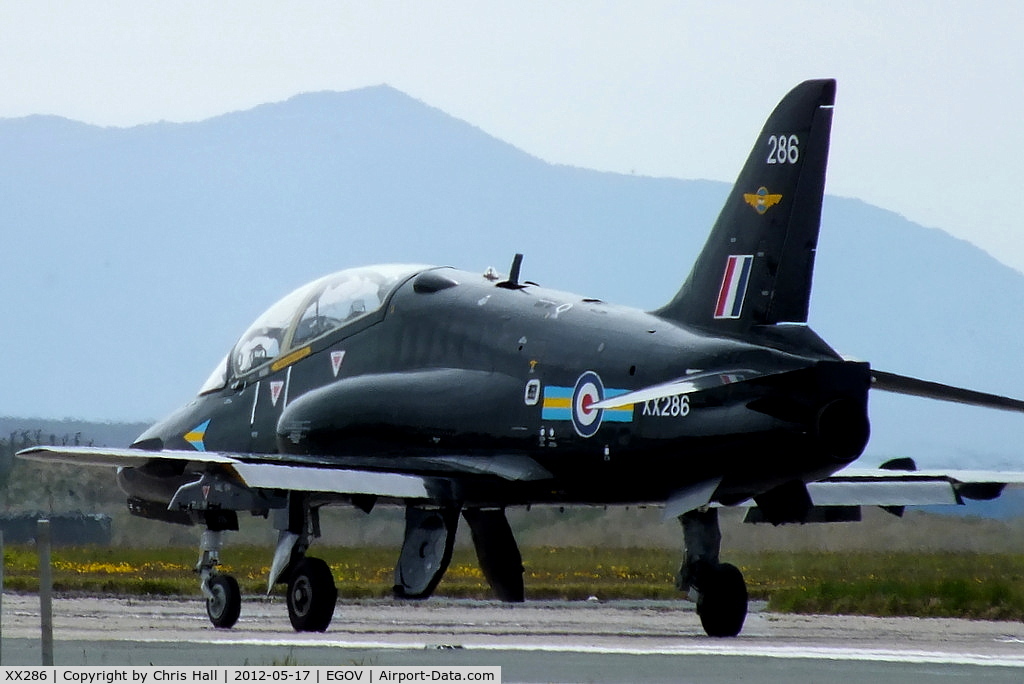 XX286, 1979 Hawker Siddeley Hawk T.1A C/N 112/312111, now with 208(Reserve) Squadron