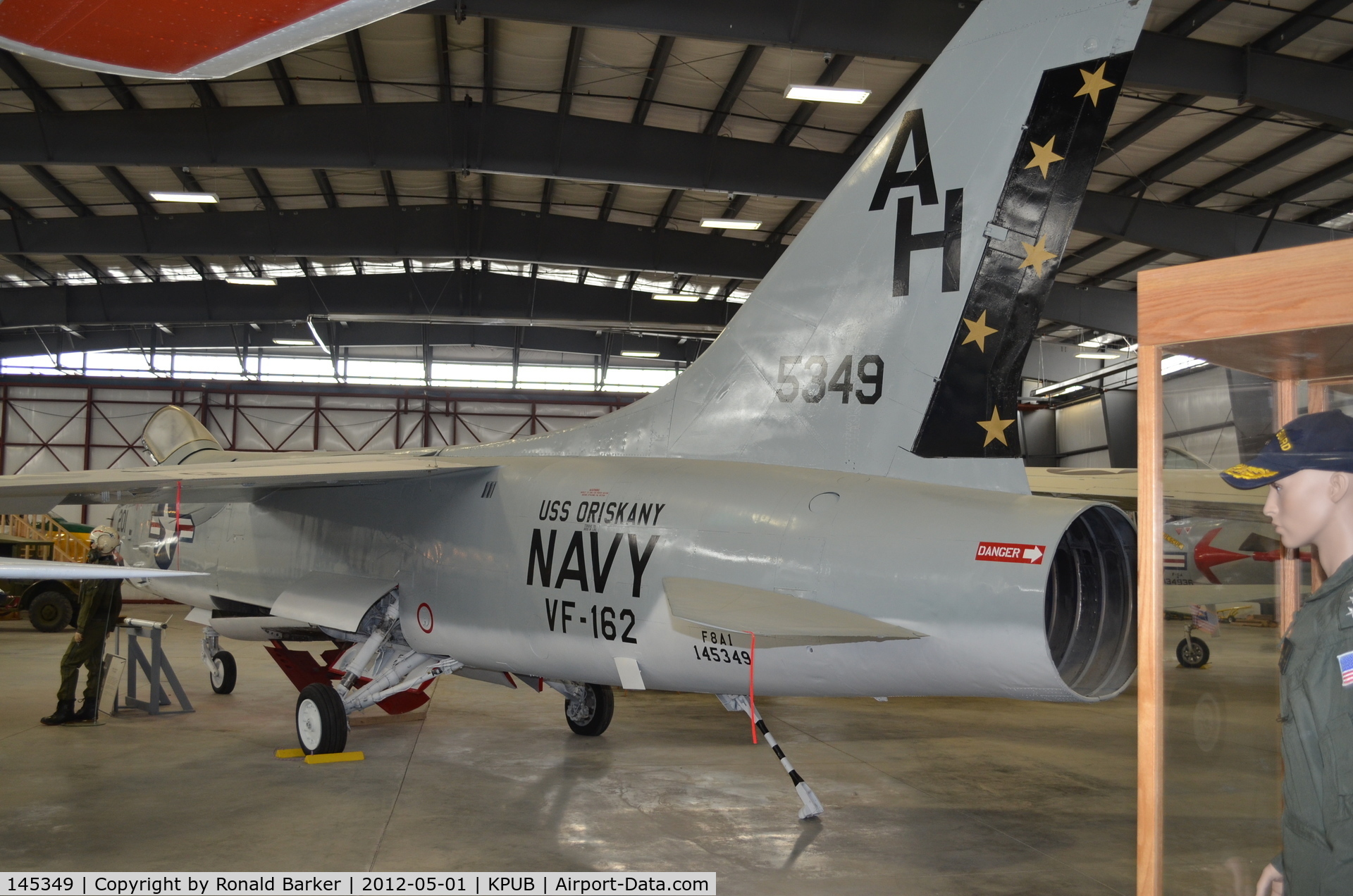 145349, Vought F-8A Crusader C/N Not found 145349, Weisbrod Museum Pueblo