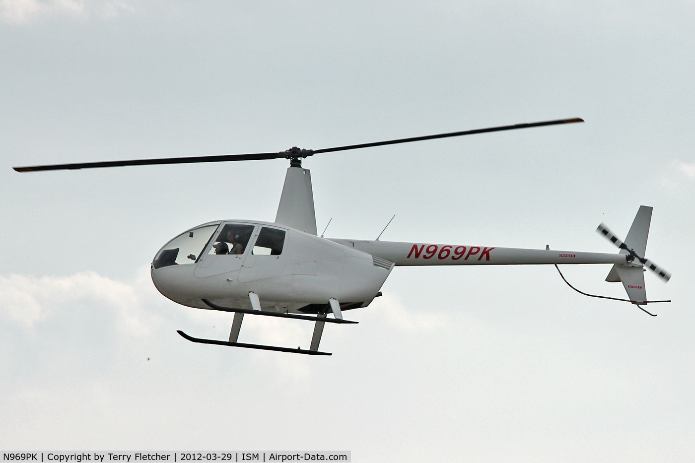 N969PK, 2012 Robinson R44 II C/N 13256, Seen flying at Kissimme Florida , briefly US registered before export to Canada as C-GLYR