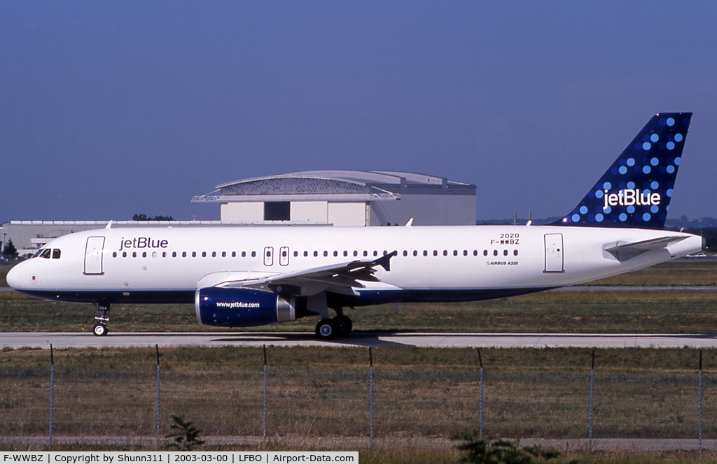 F-WWBZ, 2003 Airbus A320-232 C/N 2020, C/n 2020 - To be N564JB