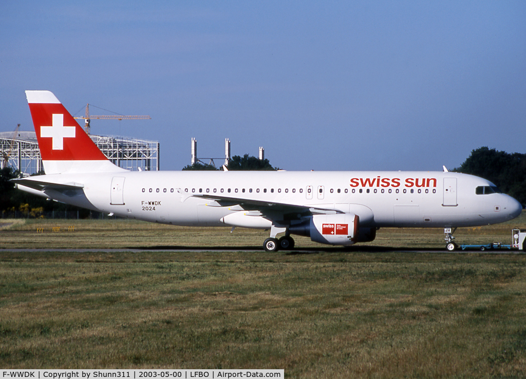 F-WWDK, 2003 Airbus A320-214 C/N 2024, C/n 2024 - To be HB-IJV