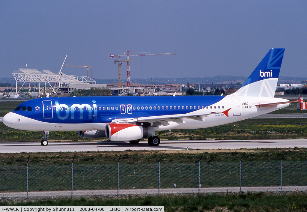 F-WWIR, 2002 Airbus A320-232 C/N 1987, C/n 1987 - To be G-MIDO